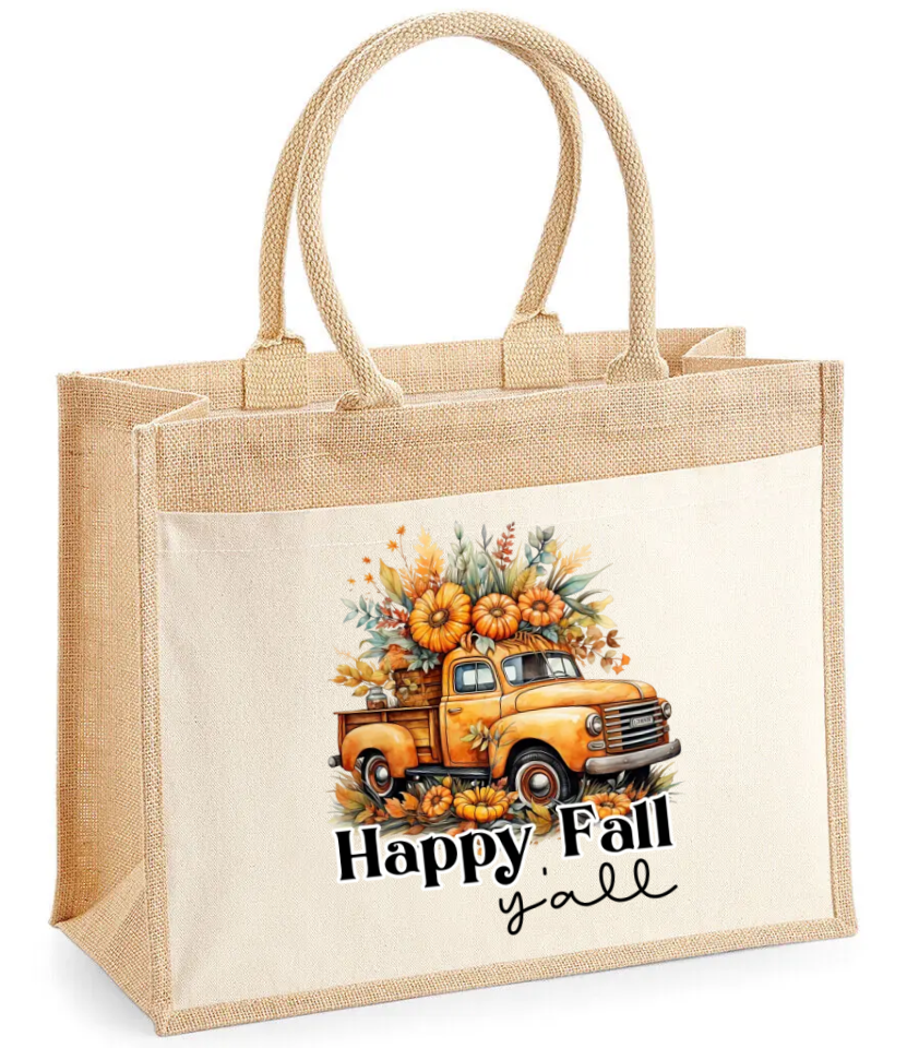 Autumn Elegance Jute Gift Bag Collection.