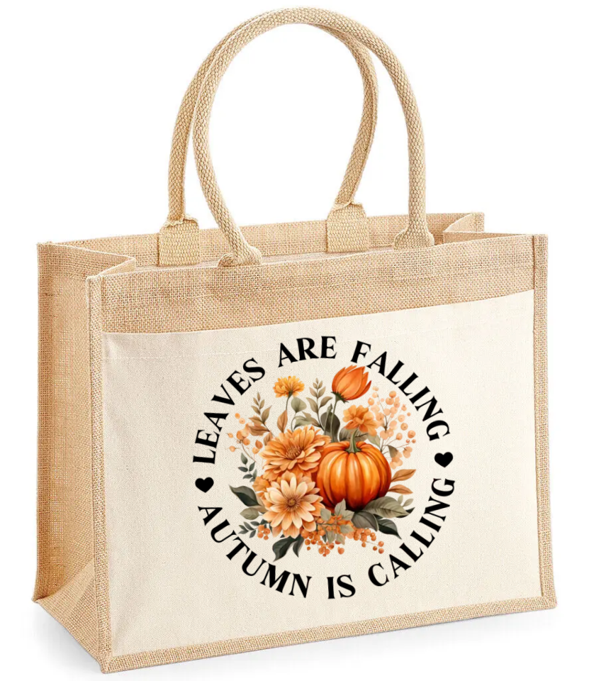 Autumn Elegance Jute Gift Bag Collection.