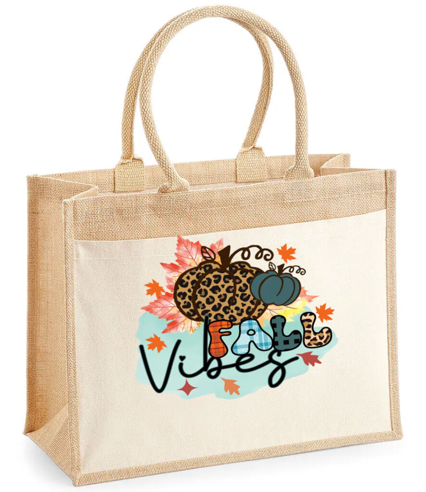Autumn Elegance Jute Gift Bag Collection.