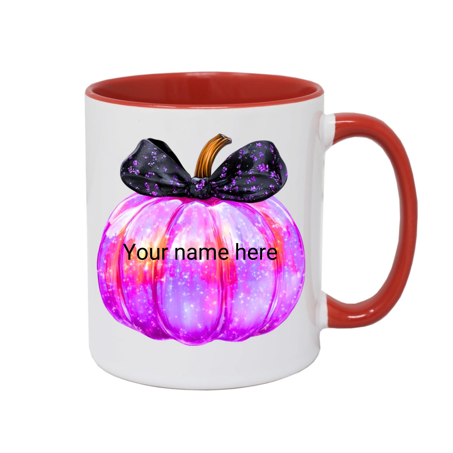 Iridescent Pumpkin Halloween Mug – Spooky Sparkle 11oz Coffee Cup, Halloween Decoration Gifts