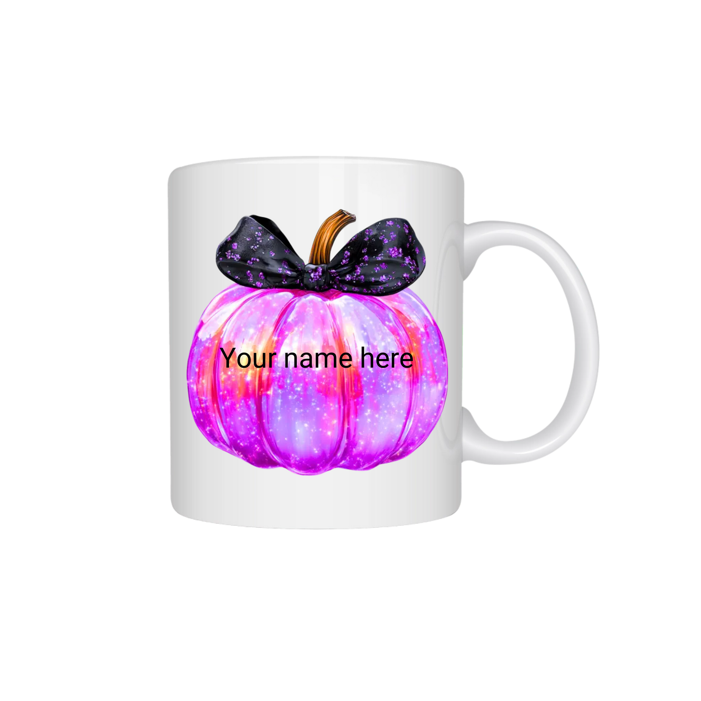 Iridescent Pumpkin Halloween Mug – Spooky Sparkle 11oz Coffee Cup, Halloween Decoration Gifts