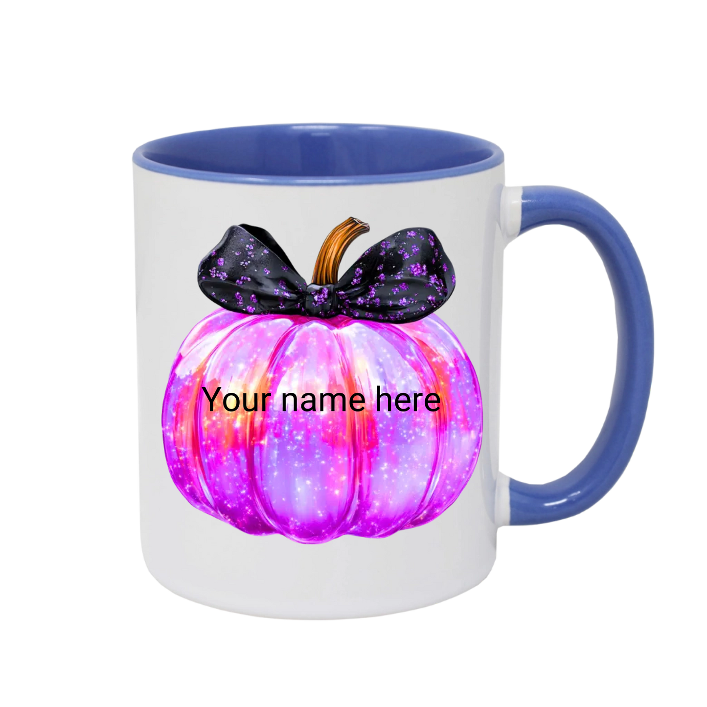 Iridescent Pumpkin Halloween Mug – Spooky Sparkle 11oz Coffee Cup, Halloween Decoration Gifts