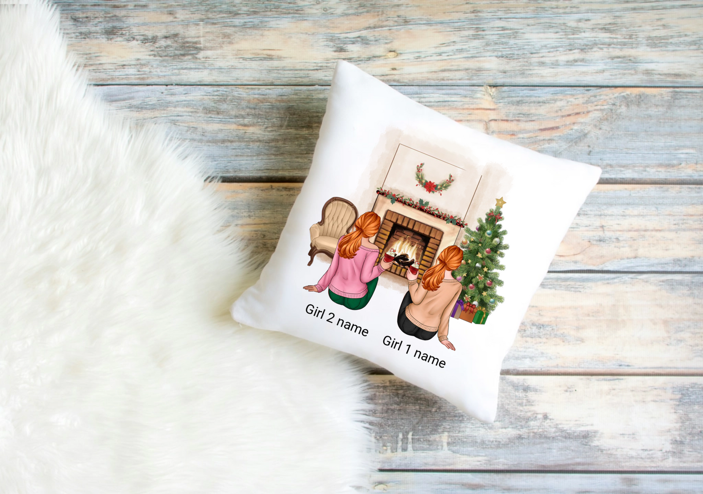 Personalised Sisters & Friends Pillow Cover | Custom Cushion Cover