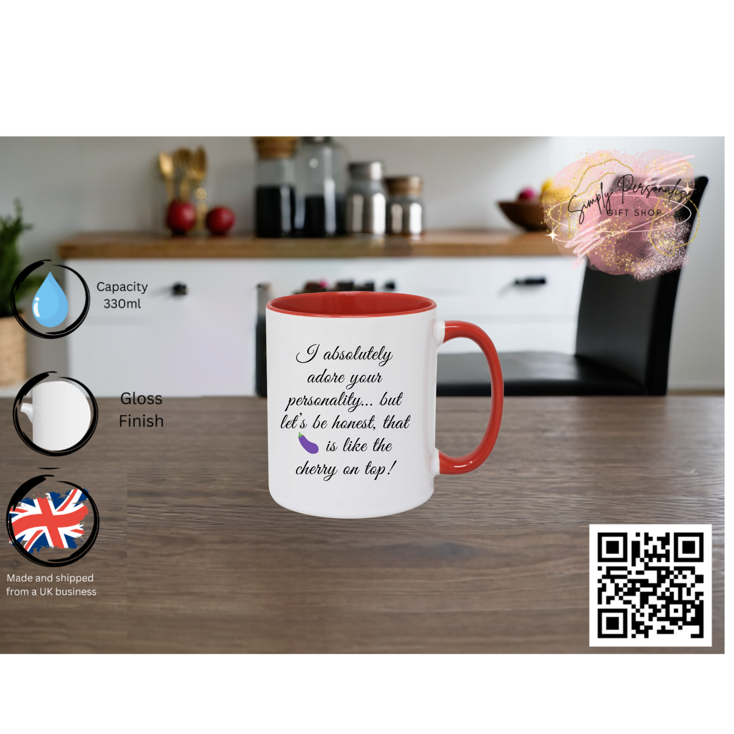 Funny Mug for Him Boyfriend Gift, Novelty Coffee Cup, Humorous Gift for Men,Joke