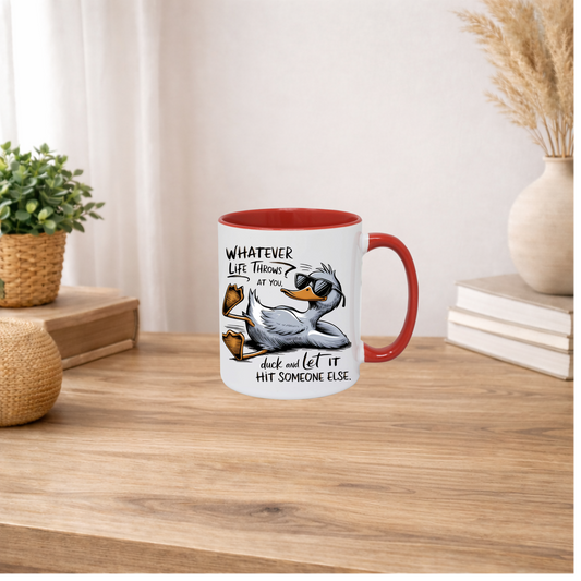Funny Duck Mug Gift Novelty Mug UK Office Humour Gift Colour Changing Mug Birthday