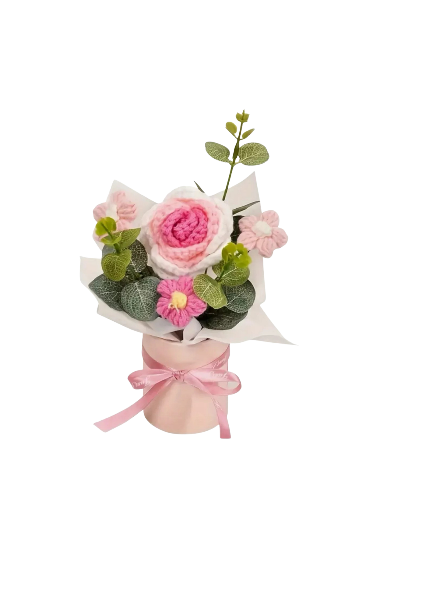 Gift Set with Jute Bag, Matching Mug & Optional Crochet Flower