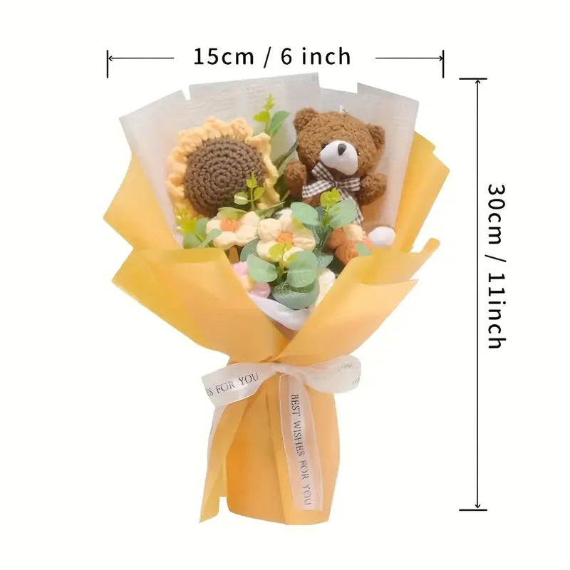 Gift Set with Jute Bag, Matching Mug & Optional Crochet Flower
