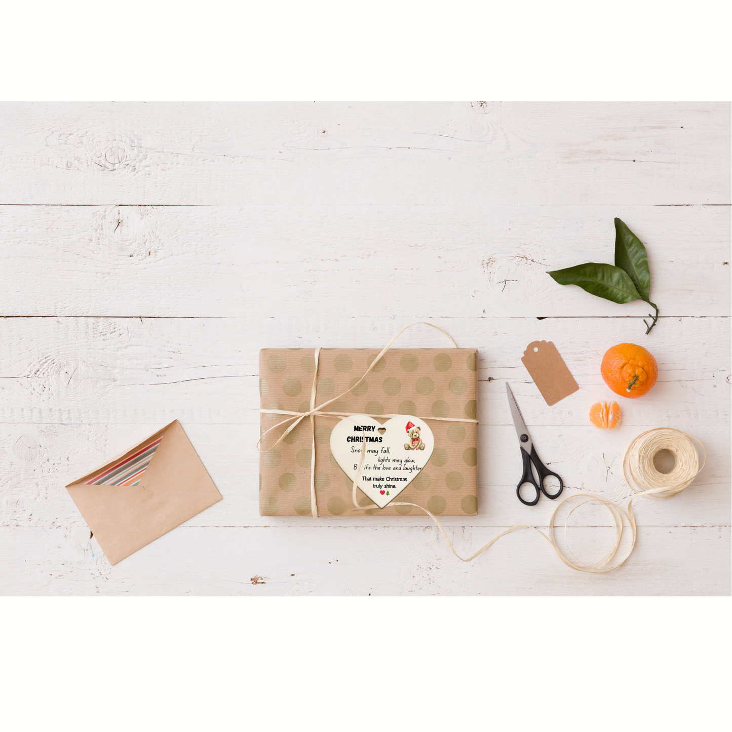 Thank You , Merry Christmas, Wooden Heart Plaque Friendship Leaving Gift (0021)