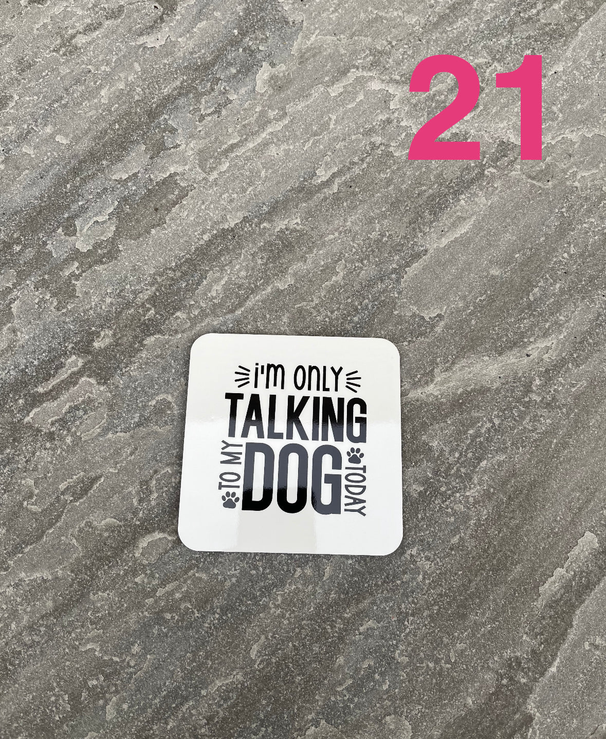 Pet Themed Cork Backed Coasters | Personalised Pet Gifts For Humans | Choose Design