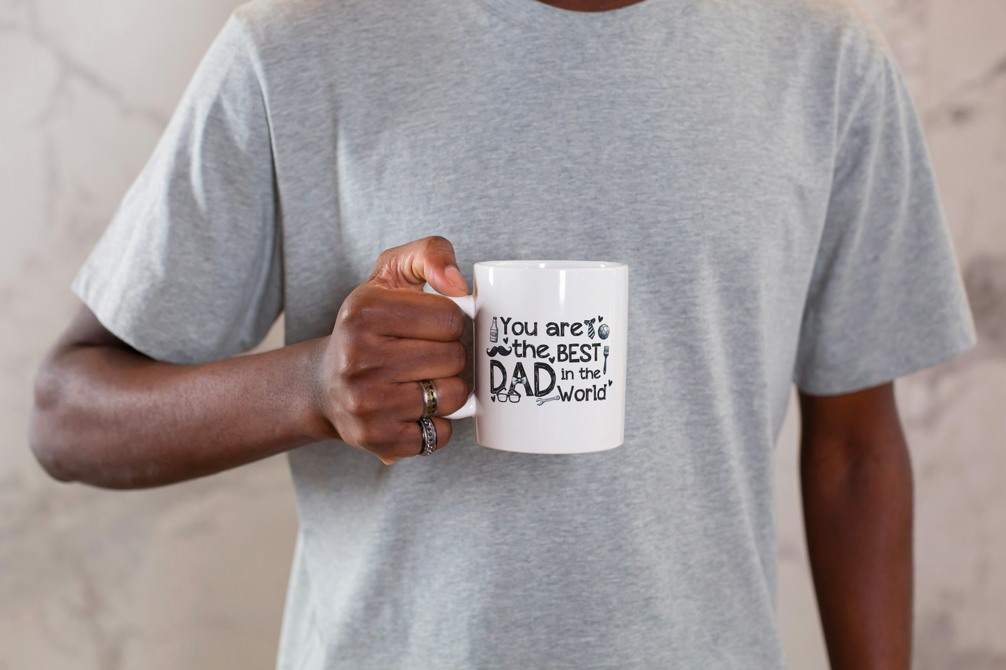 White Ceramic Mug – Father’s Day Gift for Him