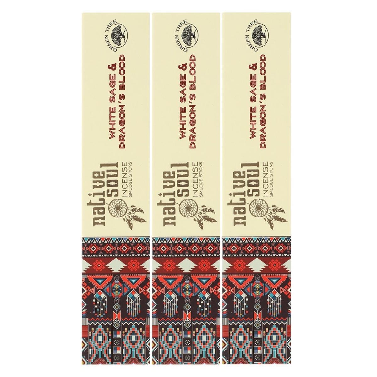 White Sage & Dragons Blood - Native Soul Incense Sticks