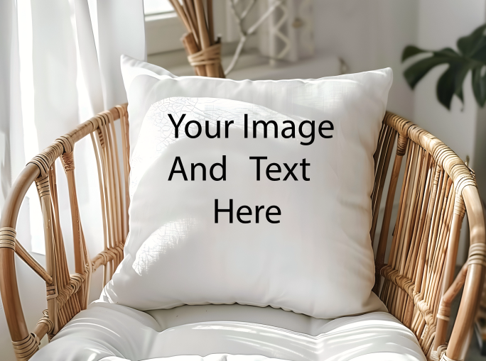 Personalised Pillow Case With Image and Text .