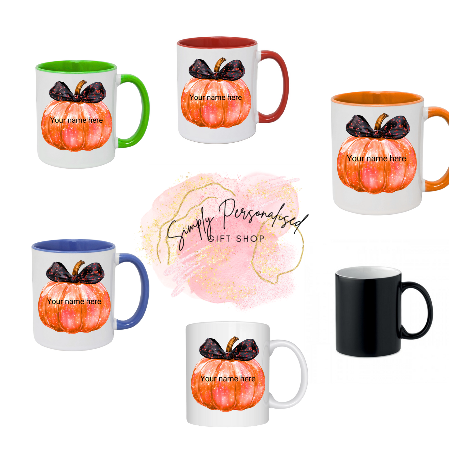 Iridescent Pumpkin Halloween Mug – Spooky Sparkle 11oz Coffee Cup, Halloween Decoration Gifts