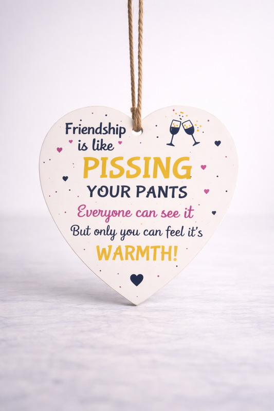 Funny Friendship Heart Tag – Best Friend Gift