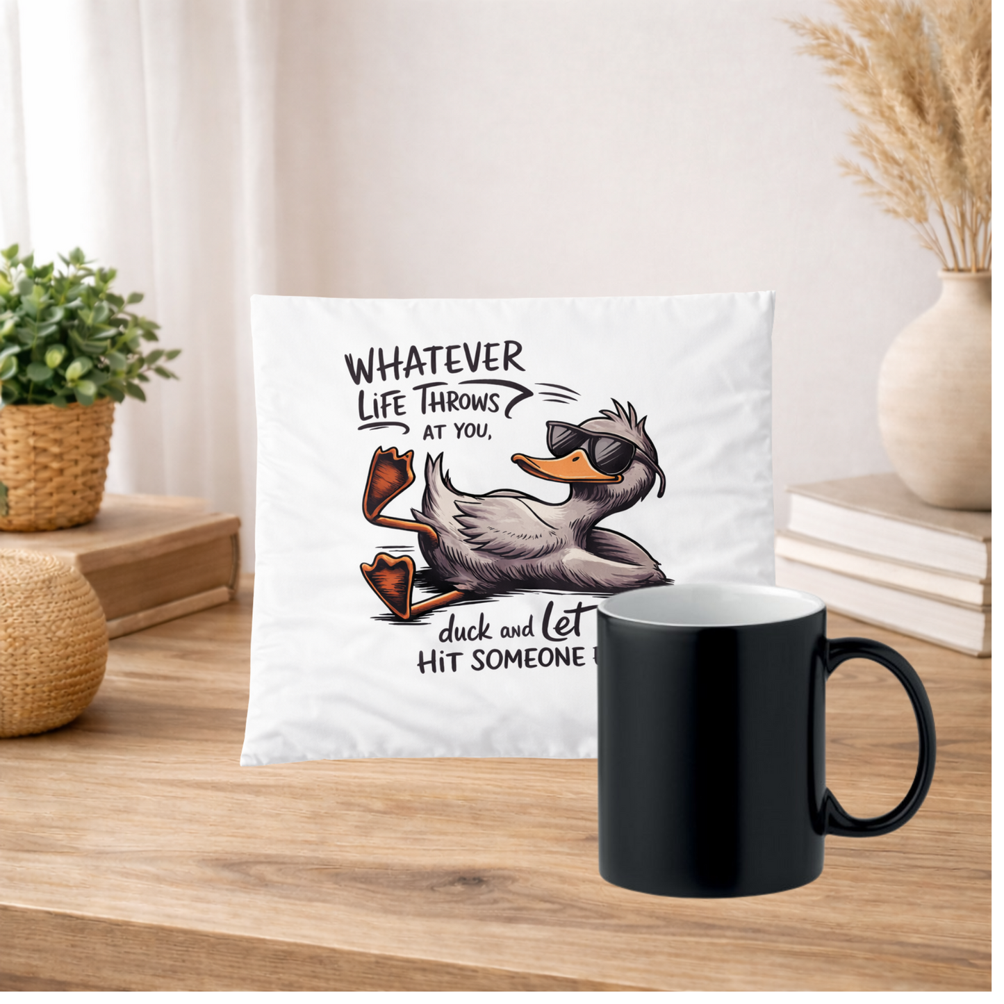 Funny Duck Mug Gift Novelty Mug UK Office Humour Gift Colour Changing Mug Birthday