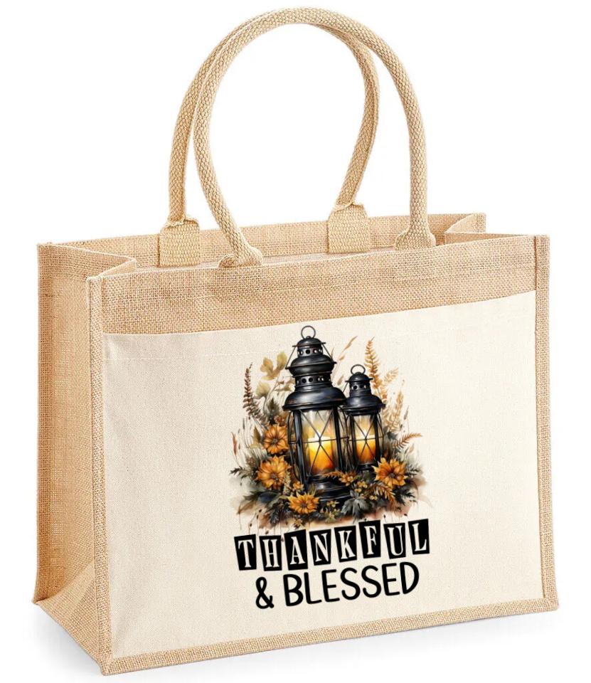 Autumn Elegance Jute Gift Bag Collection.
