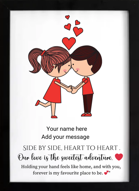 Personalised Love Print – "Remember When We Fell in Love"