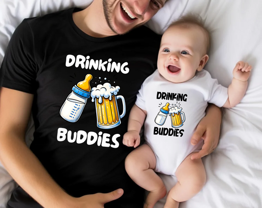 Matching Father T-Shirt and Baby Bodysuit Set.
