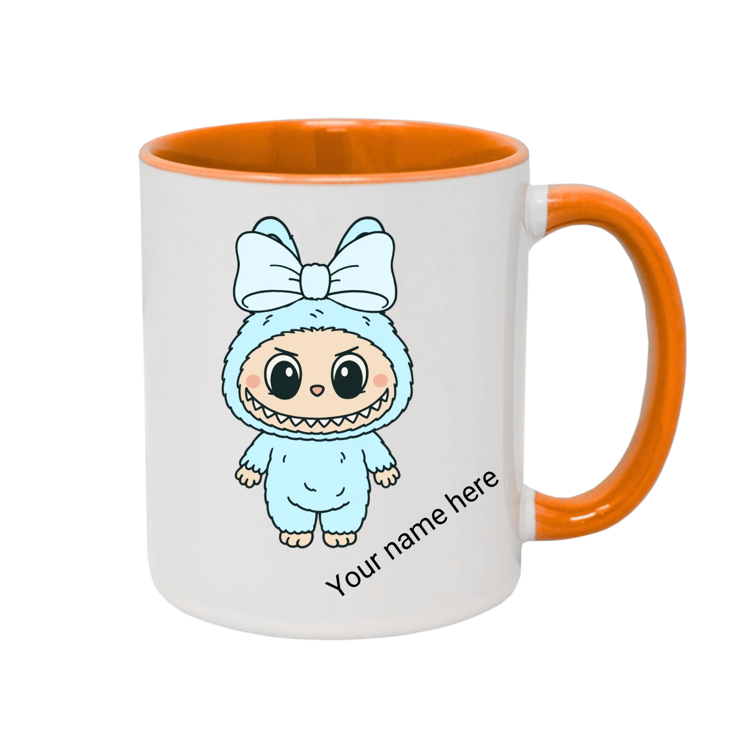 Personalized Monster Mug – Custom Name 11 oz  – Cute  Gift for Kids & Adults