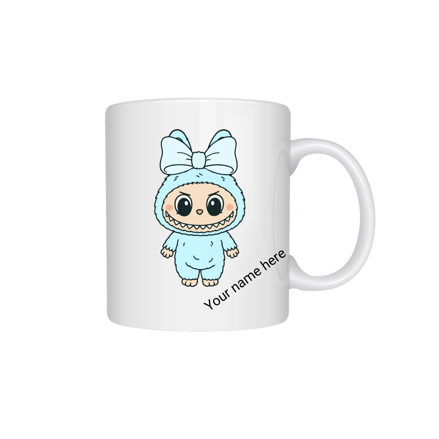 Personalized Monster Mug – Custom Name 11 oz  – Cute  Gift for Kids & Adults