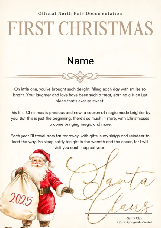 Personalised Santa’s Nice List Certificate – A4 High Gloss with Red Envelope & Optional Wax Seal  5