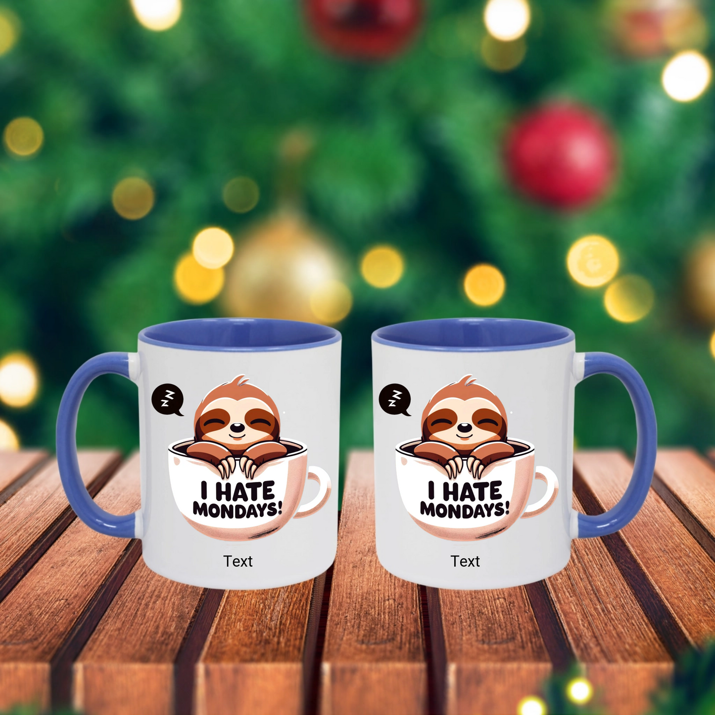 Personalised Sloth Mug – Custom Name Option