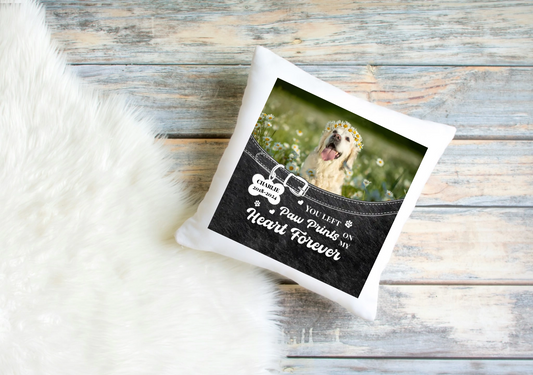 Personalised Dog Memorial Cushion Cover