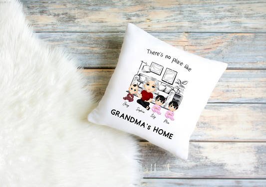 Personalised Cushion Cover – Grandma’s Home