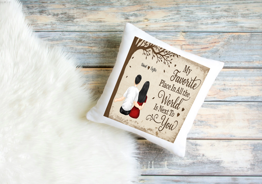 Love #1 - Personalised Couple Cushion Cover – Designed Your Way