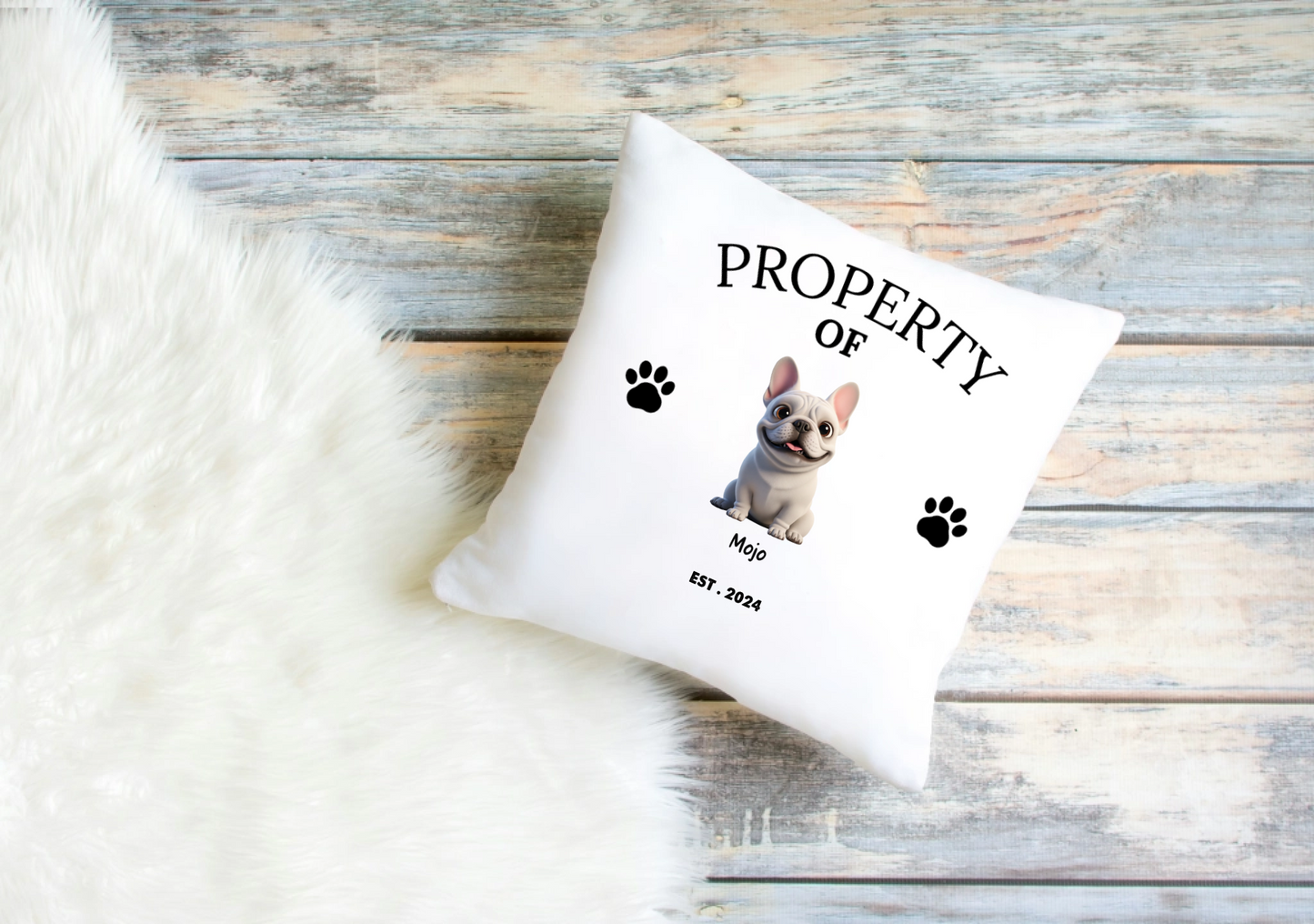 Best Friends With Paws Cushion Cover – Premium Personalised Dog Design, 40 × 40 cm, Perfect Dog Lover Gift