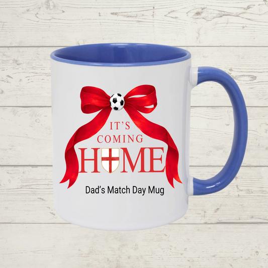 ⚽ Personalised “It’s Coming Home” Ceramic Mug – Football Supporter Gift