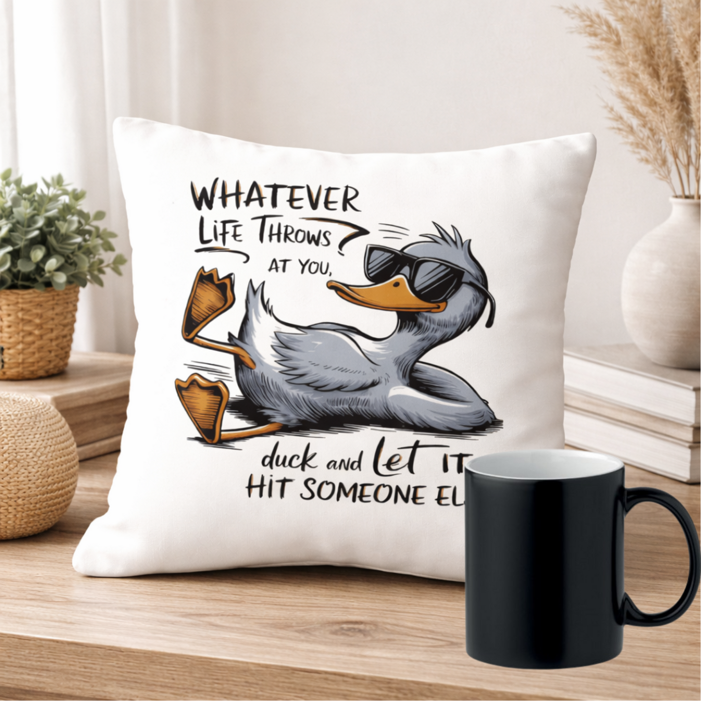 Funny Duck Mug Gift Novelty Mug UK Office Humour Gift Colour Changing Mug Birthday