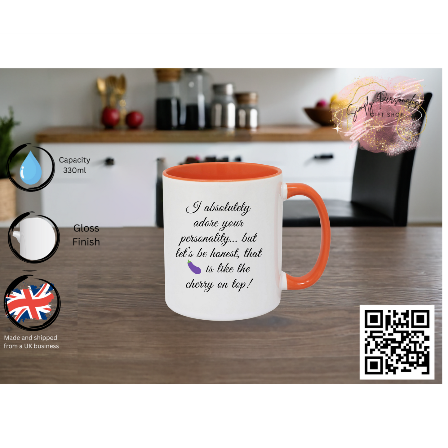 Funny Mug for Him Boyfriend Gift, Novelty Coffee Cup, Humorous Gift for Men,Joke