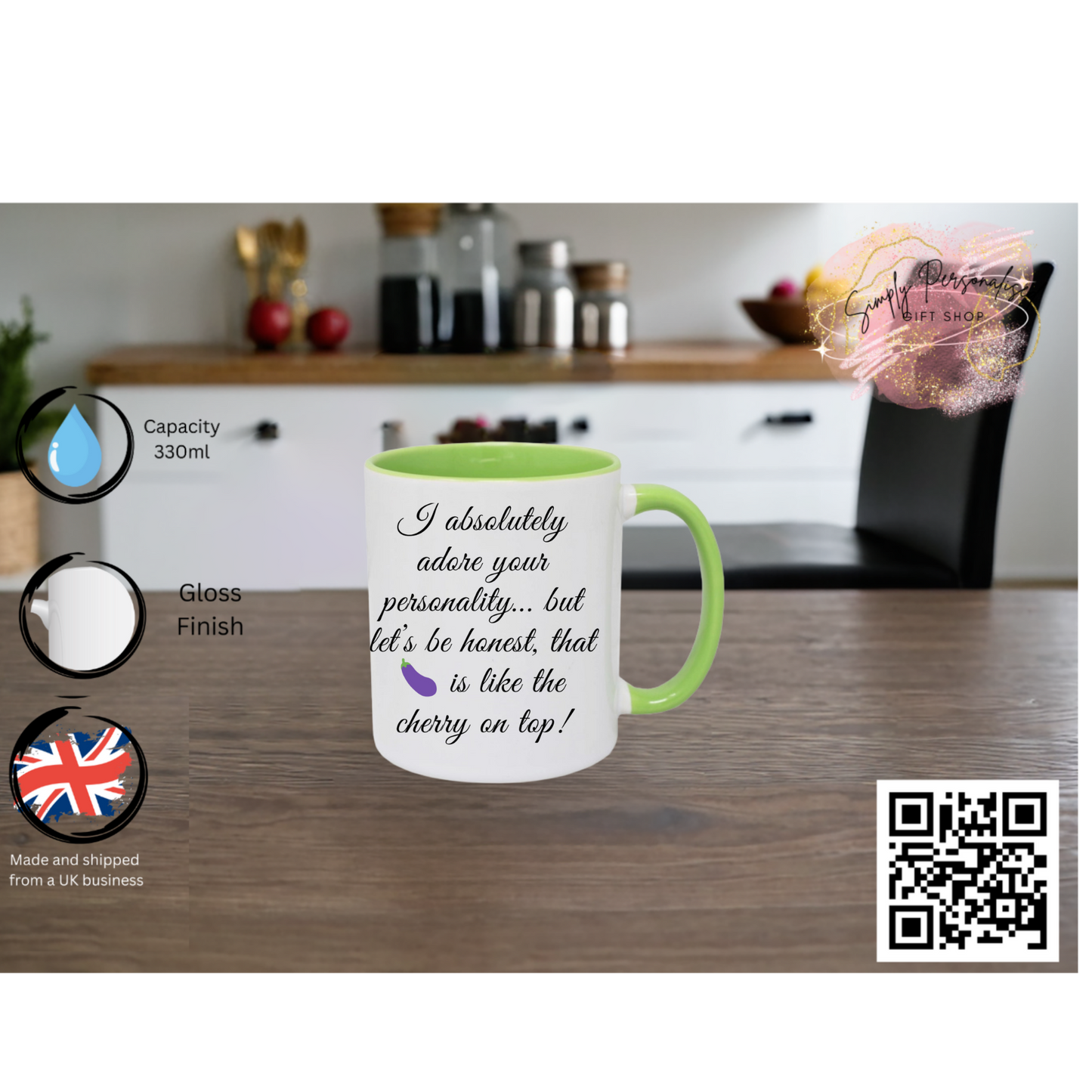 Funny Mug for Him Boyfriend Gift, Novelty Coffee Cup, Humorous Gift for Men,Joke