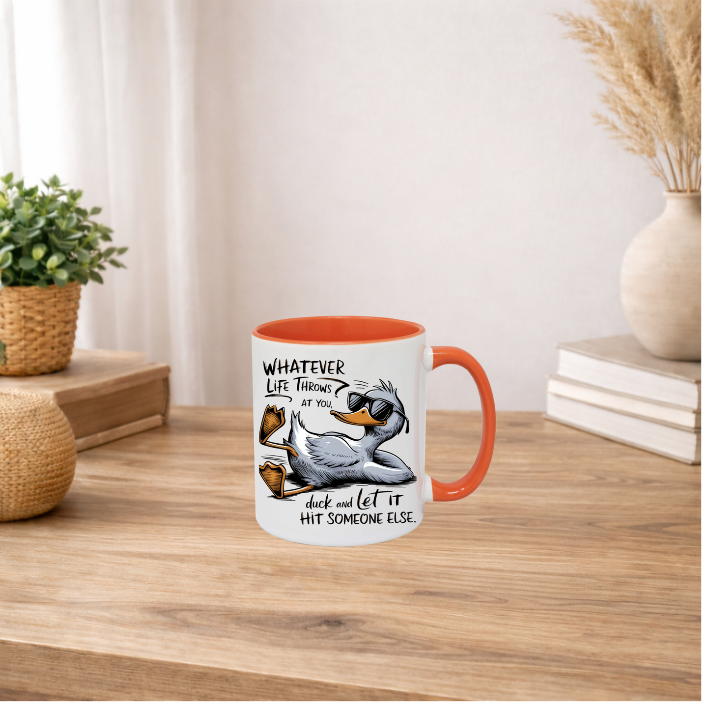 Funny Duck Mug Gift Novelty Mug UK Office Humour Gift Colour Changing Mug Birthday