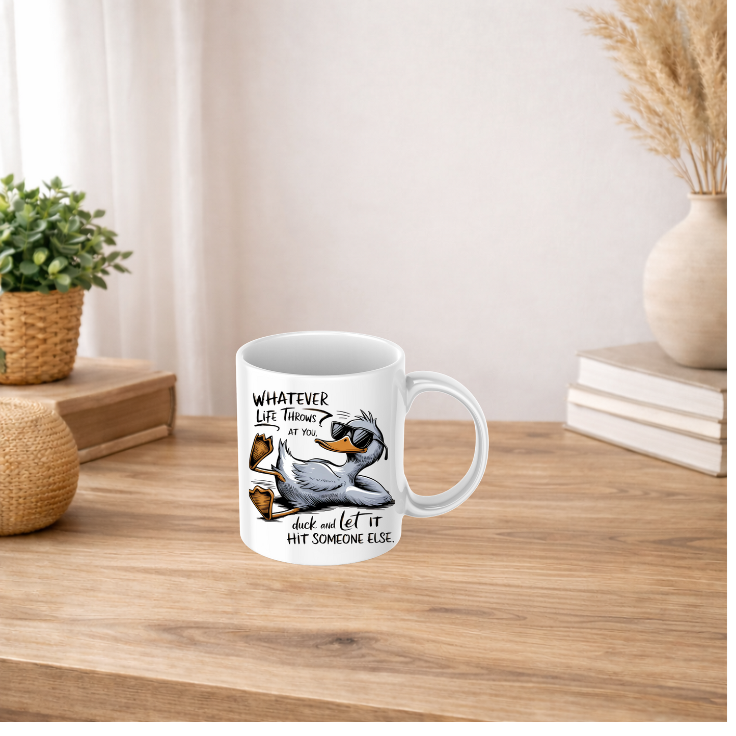 Funny Duck Mug Gift Novelty Mug UK Office Humour Gift Colour Changing Mug Birthday