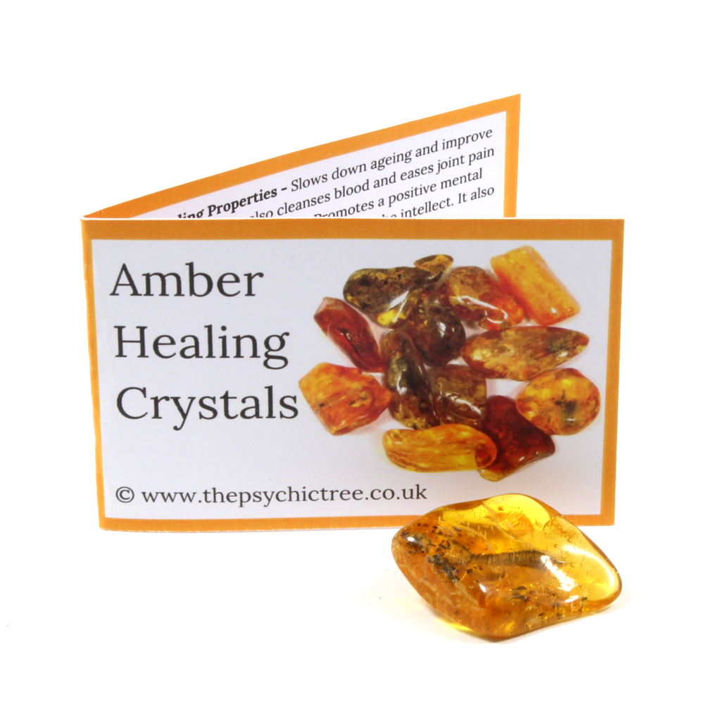 Amber Polished Tumblestone Healing Crystals