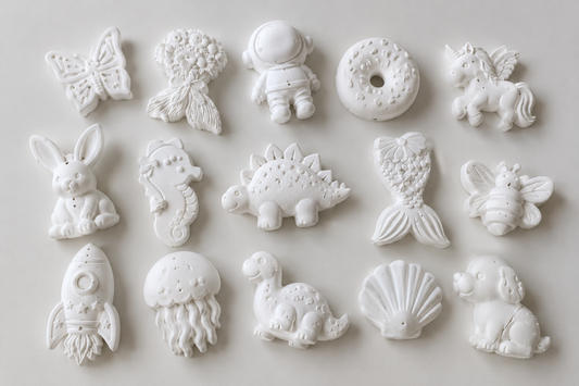 Paint Your Own Plaster Oopsies Mystery Box – Assorted Craft Blanks