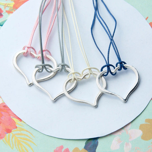 Sterling Silver Heart Woven Bracelet