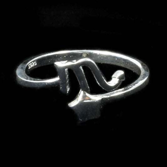 Scorpio Zodiac Ring - Sterling Silver