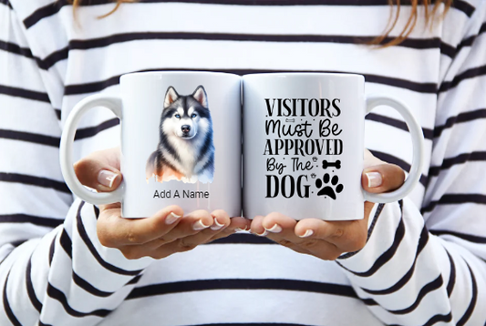 Personalised Mug With Dog Design And Quotes.