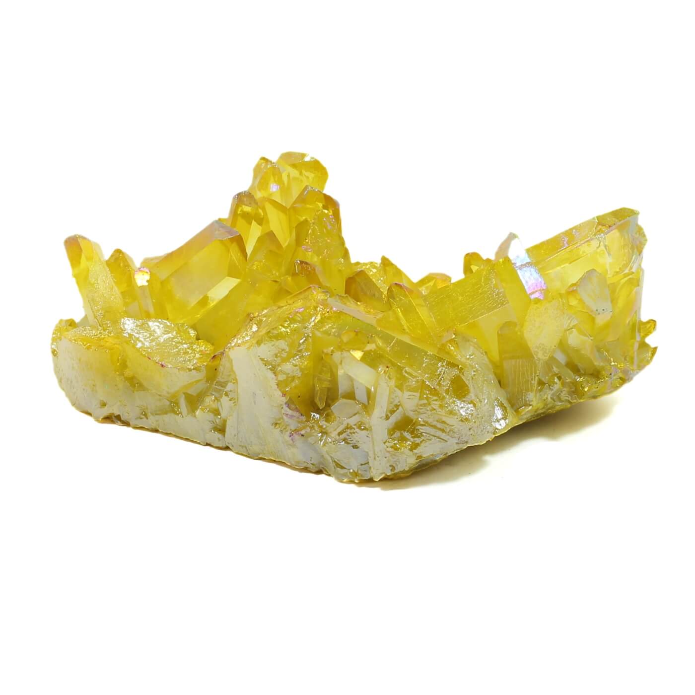 Yellow Aura Quartz Cluster (460g)