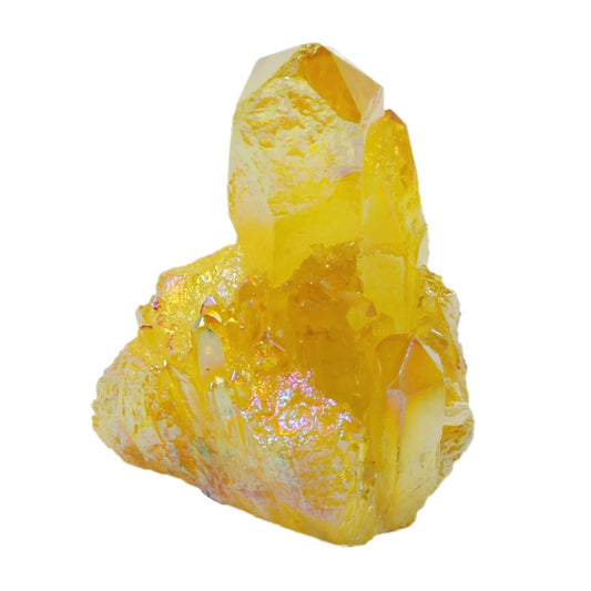 Yellow Aura Quartz Cluster (495g)