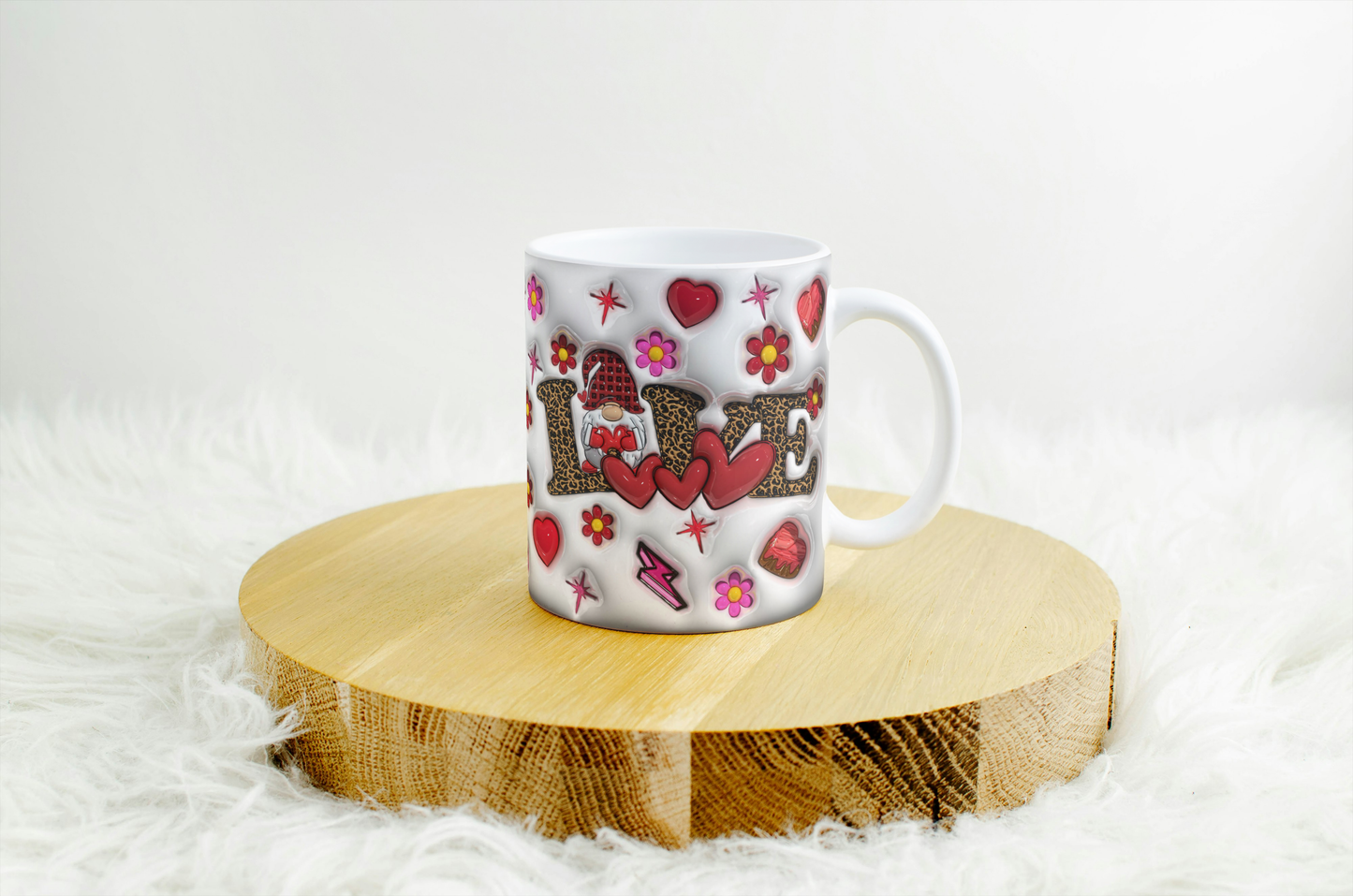 Perfect Thoughtful Gift for Mum, Best Friend, Birthday, Girlfriend, Anniversary ,Adorable 3D Design Love Mug