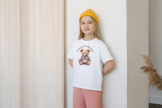 Promoted to big  sister kids t-shirt .