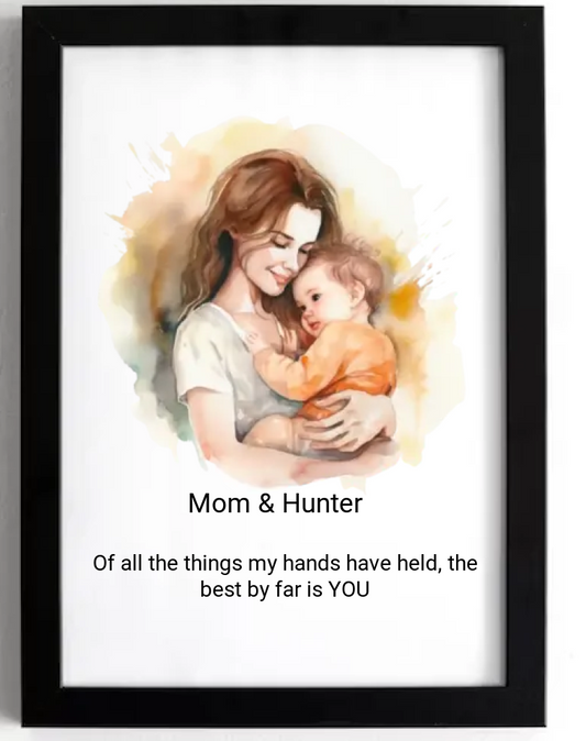 Personalised Mother and Baby Design .