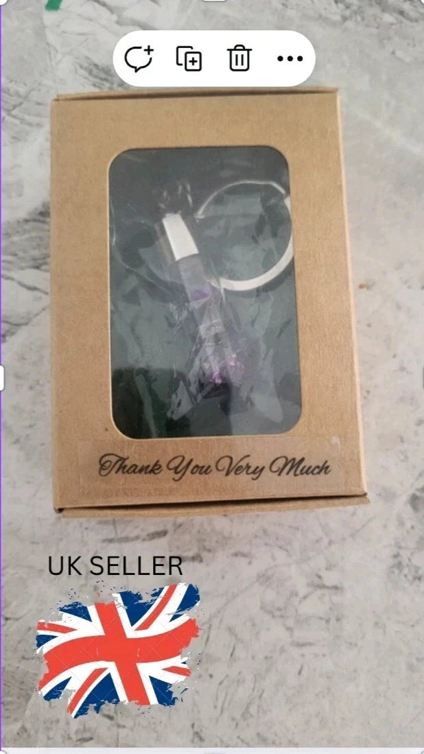 Personalised Novelty Keyring Floral Flower Keychain Eternal Nature Pendant Gift