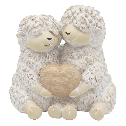 Sheep Couple With Heart